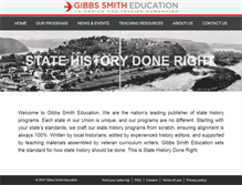 Tablet Screenshot of gibbssmitheducation.com